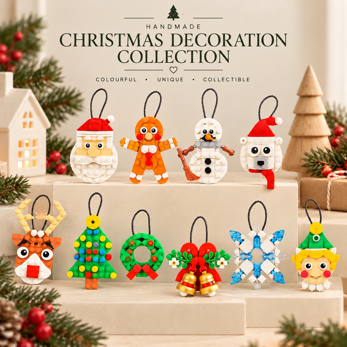 BRICK CHRISTMAS DECORATIONS