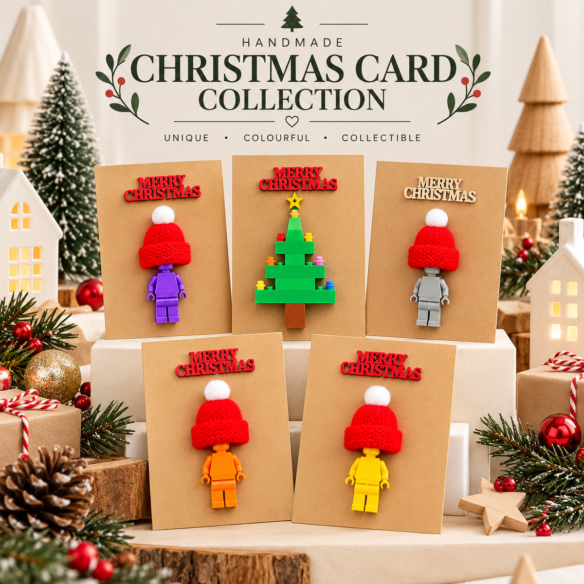 BRICK & BRICK MAN CHRISTMAS CARDS