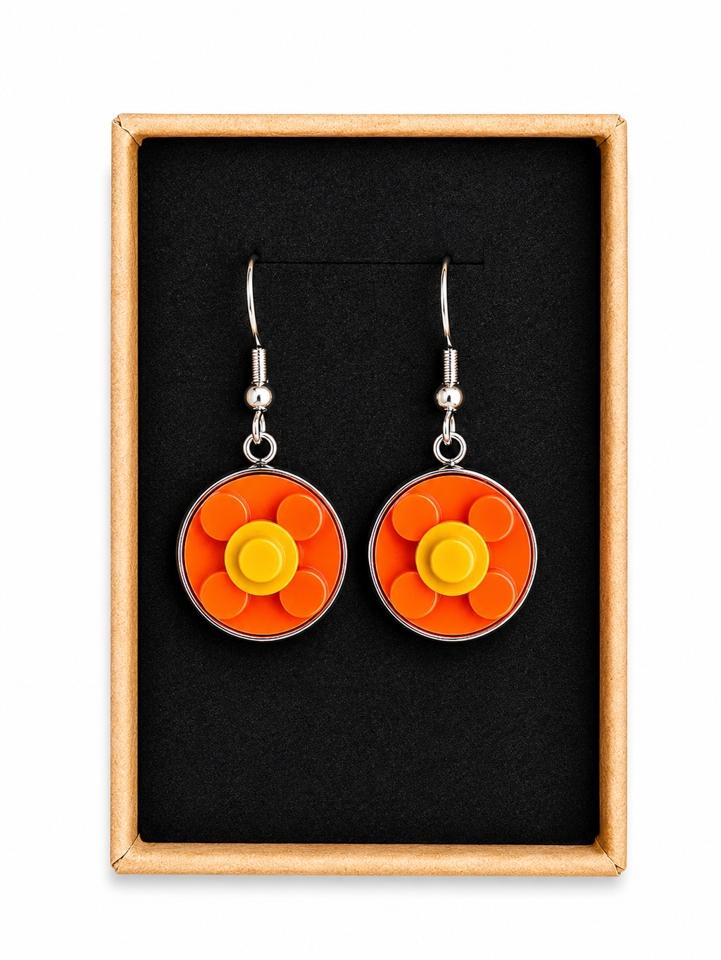 ORANGE & YELLOW BRICK EARRINGS