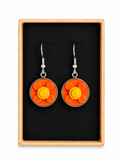 ORANGE & YELLOW BRICK EARRINGS