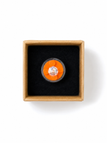 ORANGE & CLEAR ADJUSTABLE BRICK RING