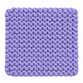 LILAC HAND KNITTED TRIVET/POT STAND