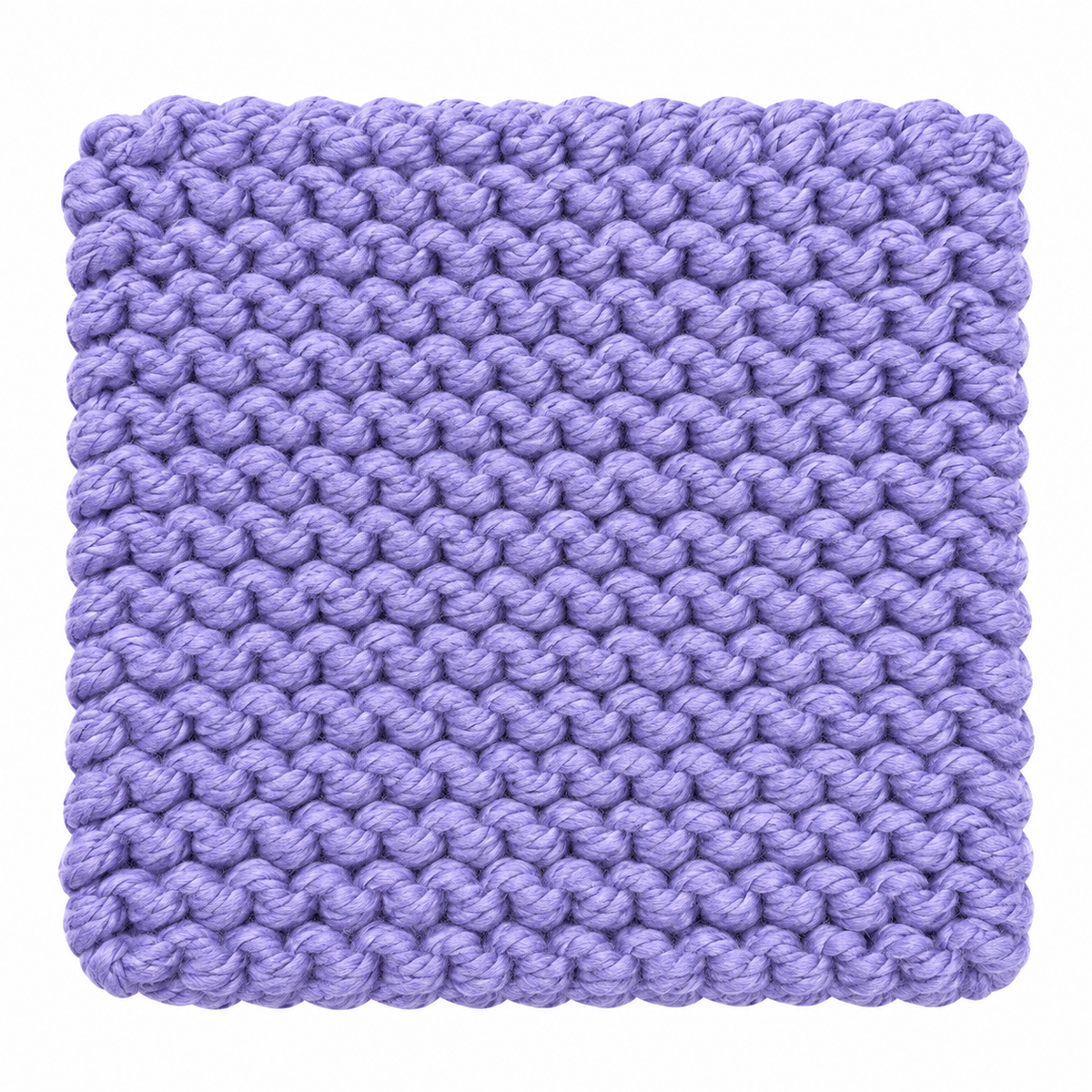 LILAC HAND KNITTED TRIVET/POT STAND