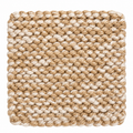 TAN & BEIGE HAND KNITTED TRIVET/POT STAND