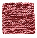 MAROON & PINK HAND KNITTED TRIVET/POT STAND