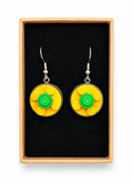 YELLOW & GREEN BRICK EARRINGS