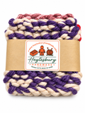 MULTICOLOURED HAND KNITTED COASTER SET
