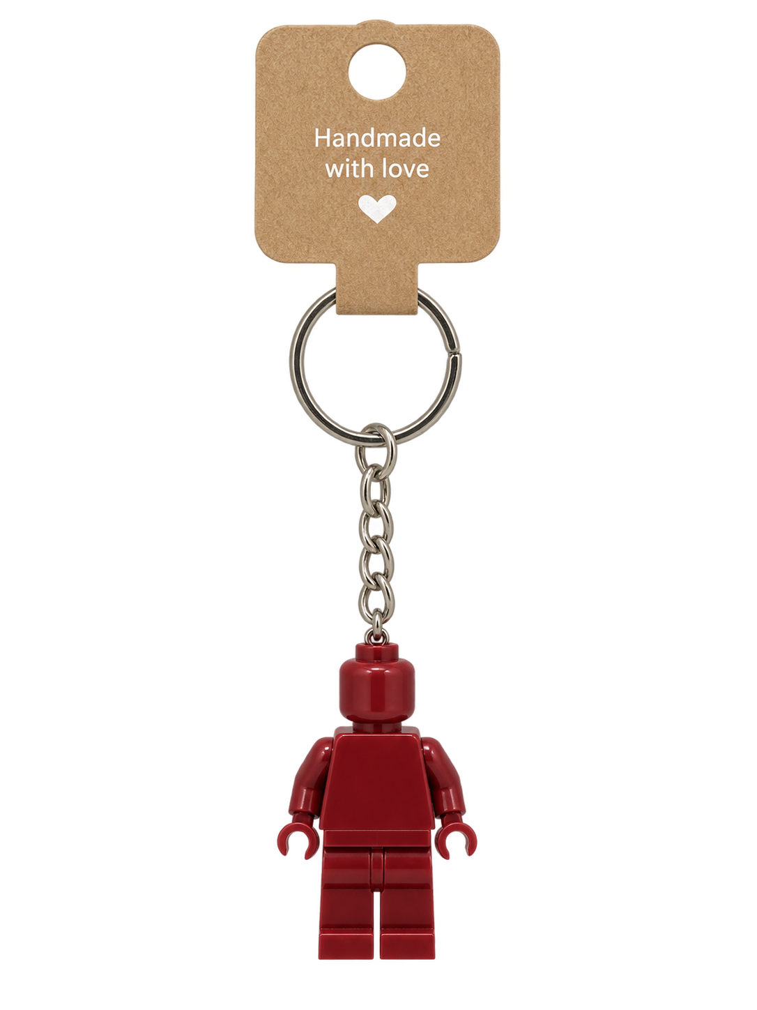 DARK RED BRICK FIGURE KEYRING
