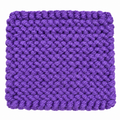 LIGHT PURPLE HAND KNITTED TRIVET/POT STAND
