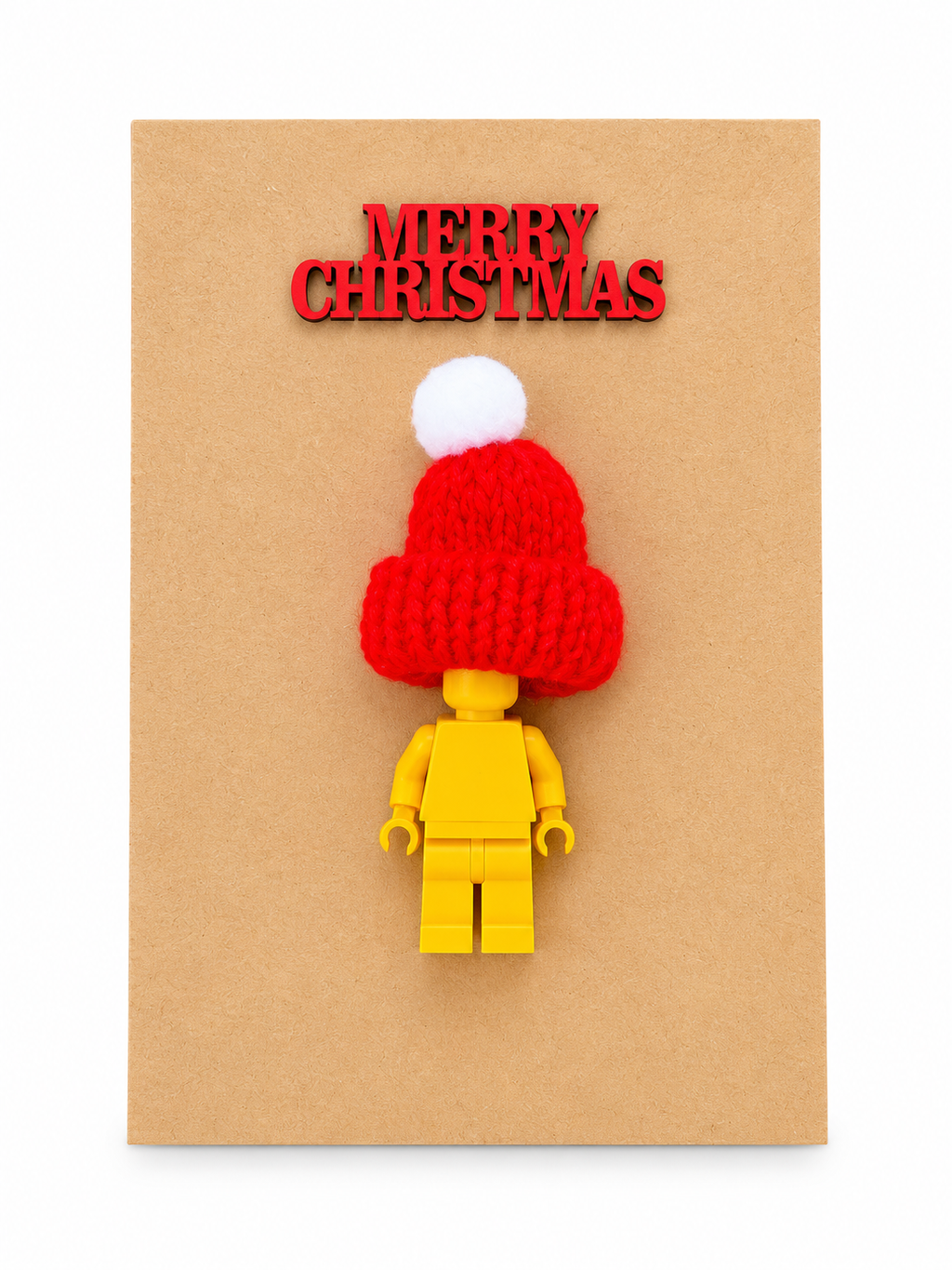 YELLOW BRICK MAN SANTA CHRISTMAS CARD