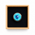 TURQUOISE & BLUE ADJUSTABLE BRICK RING