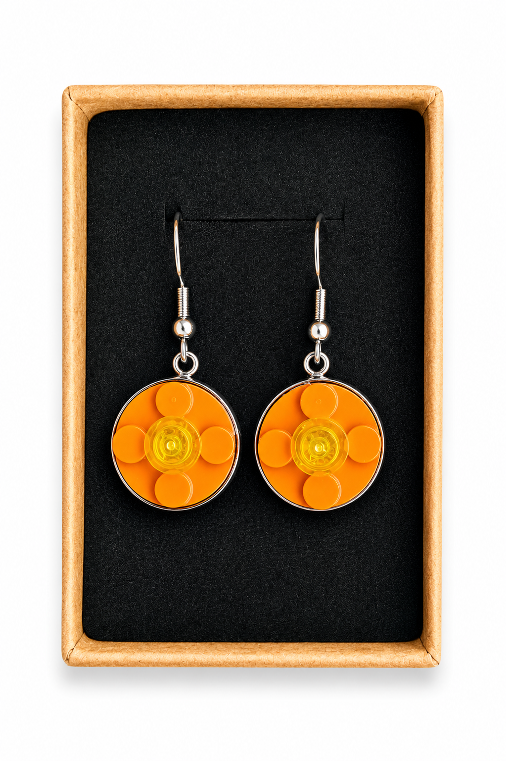 ORANGE & YELLOW BRICK EARRINGS
