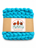TURQUOISE HAND KNITTED COASTER SET