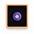 PURPLE & CLEAR ADJUSTABLE BRICK RING