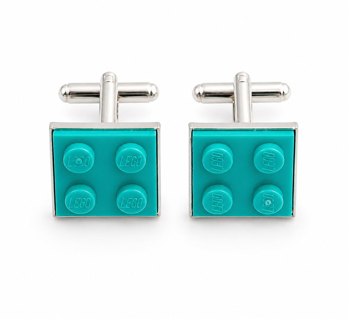 TURQUOISE BRICK CUFFLINKS