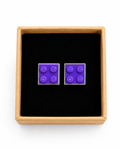 PURPLE BRICK CUFFLINKS