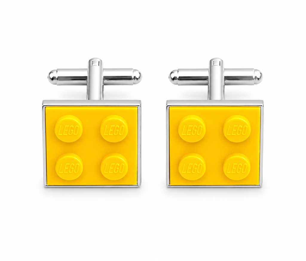 CANARY YELLOW BRICK CUFFLINKS