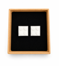 WHITE BRICK CUFFLINKS