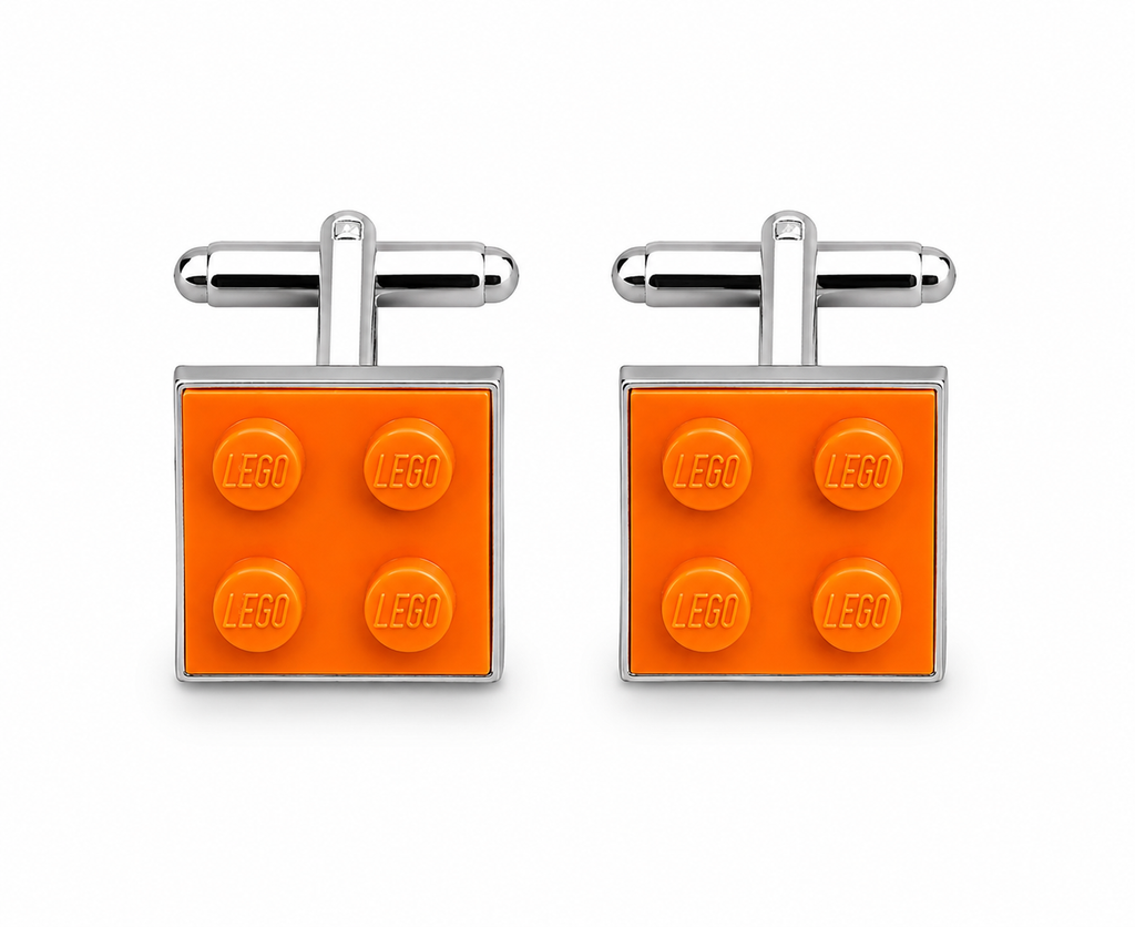 ORANGE BRICK CUFFLINKS