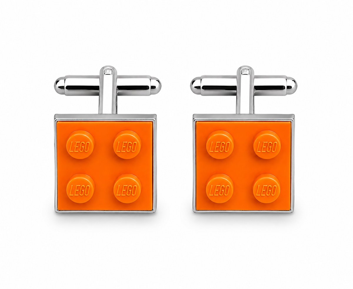 ORANGE BRICK CUFFLINKS