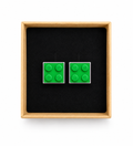 GREEN BRICK CUFFLINKS