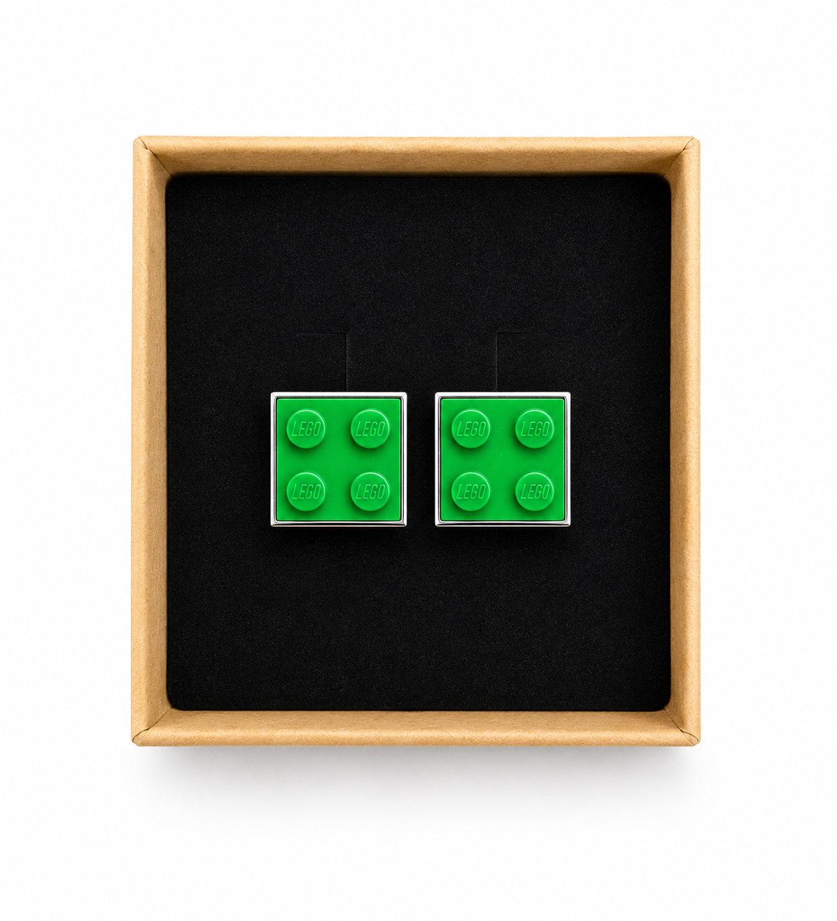 GREEN BRICK CUFFLINKS