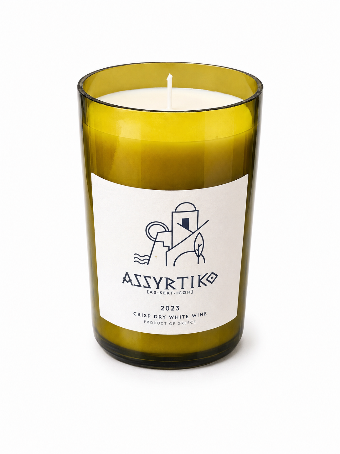 ASSYRTIKO BOTTLE CANDLE