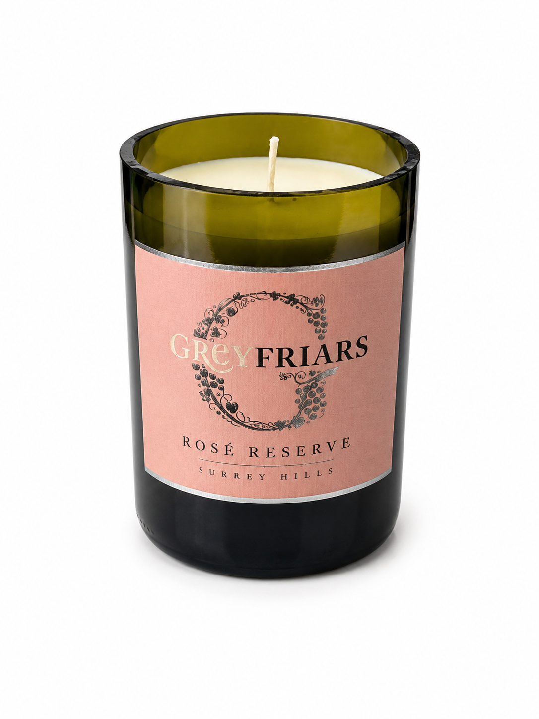 GREY FRIARS ROSE BOTTLE CANDLE