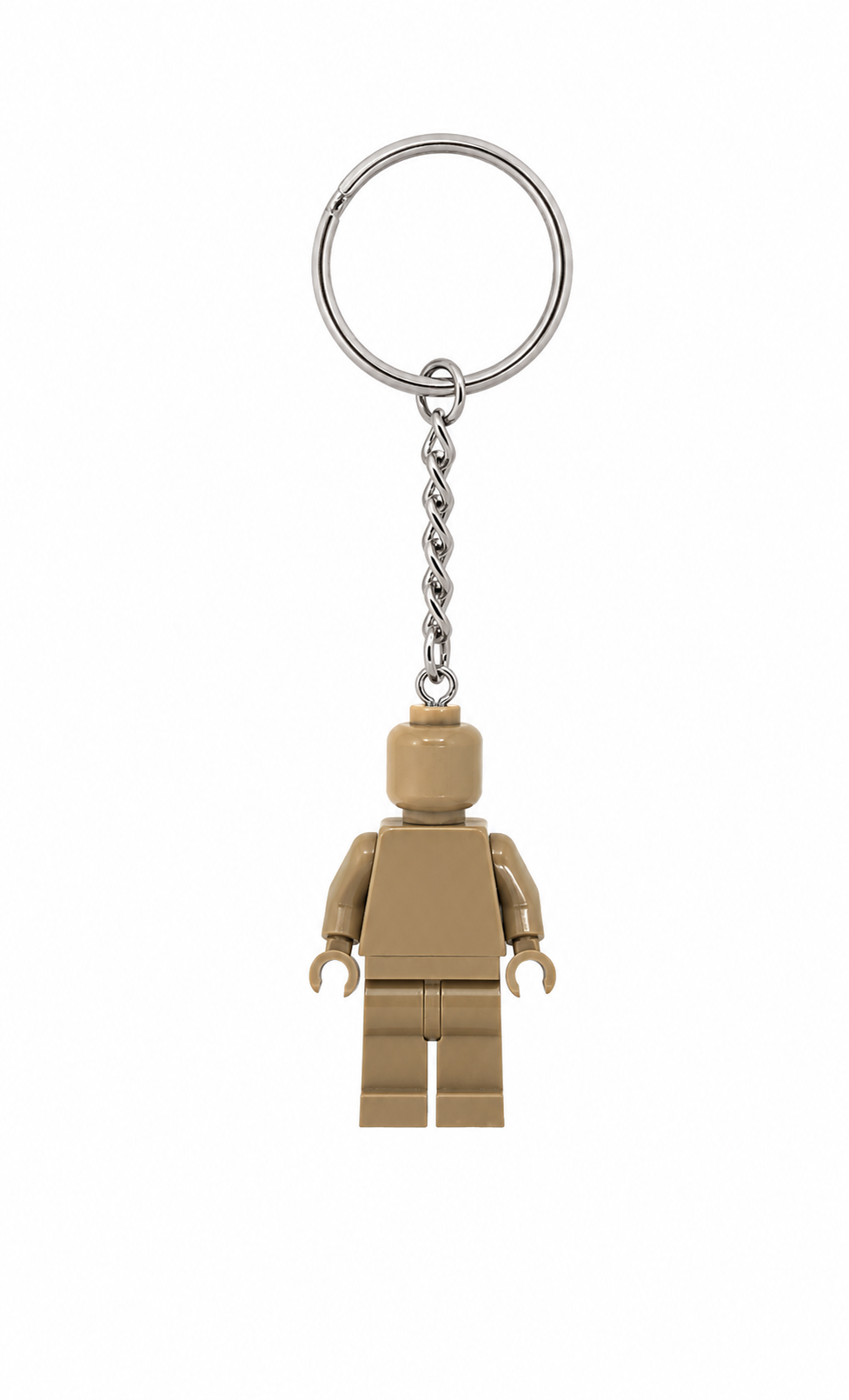 DARK TAN BRICK FIGURE KEYRING