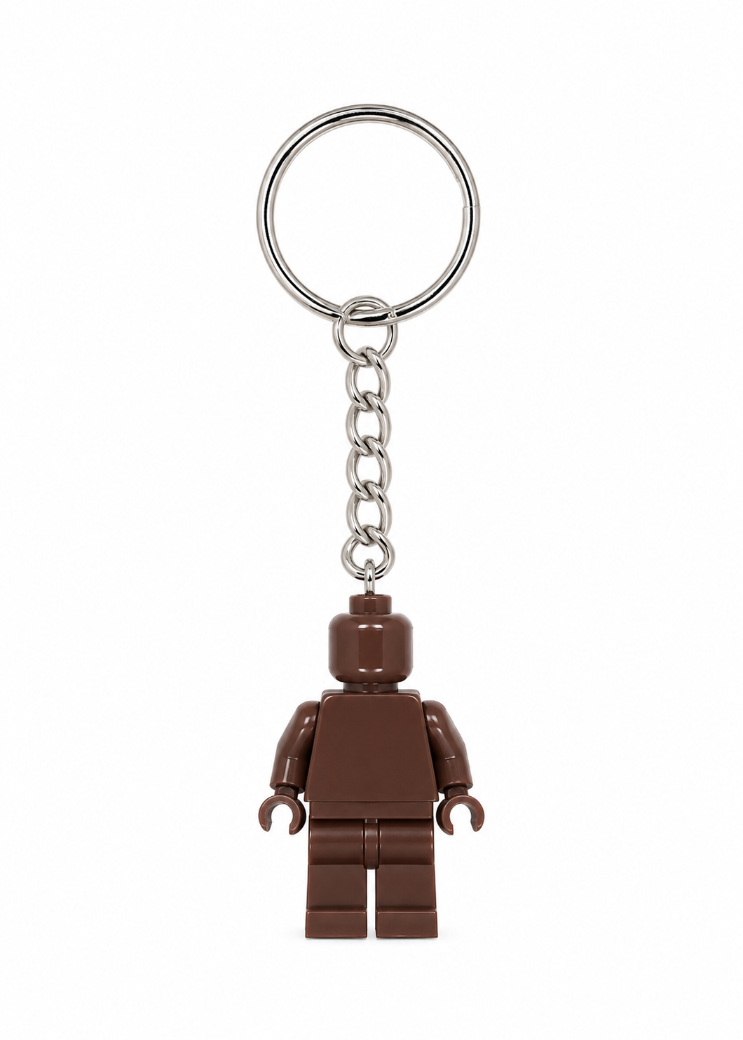 DARK BROWN BRICK FIGURE KEYRING