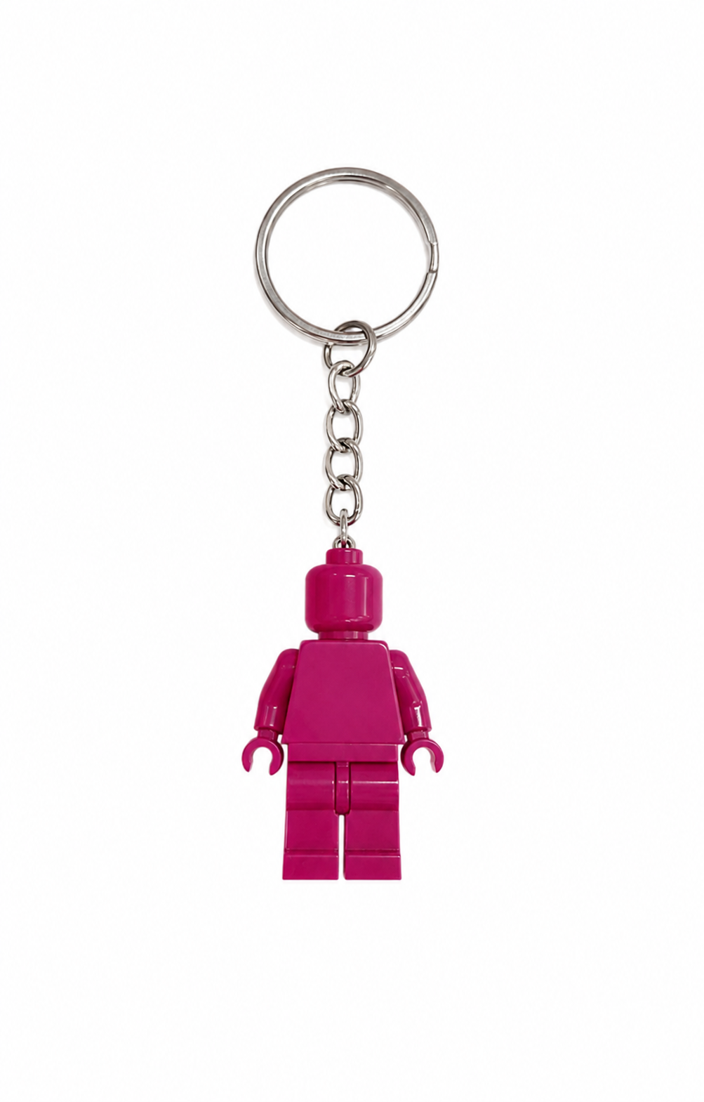 DARK PINK BRICK FIGURE KEYRING