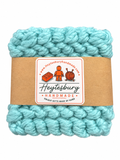 PALE BLUE HAND KNITTED COASTER SET