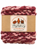 MAROON & PINK HAND KNITTED COASTER SET