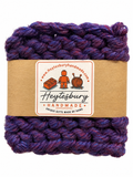 PLUM HAND KNITTED COASTER SET
