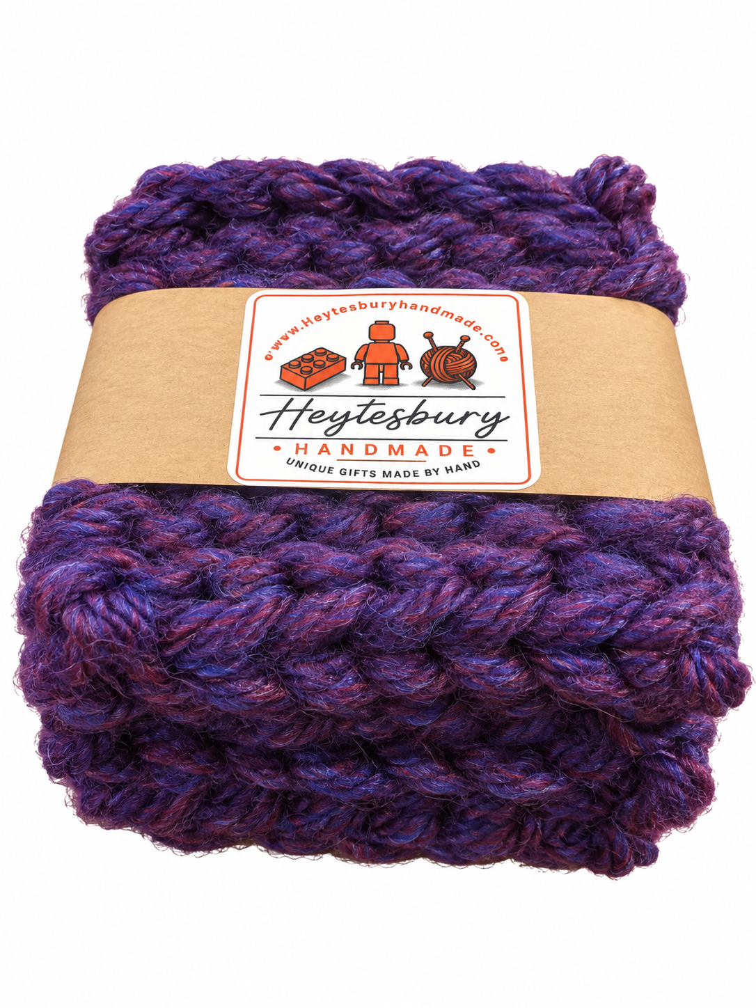 PLUM HAND KNITTED COASTER SET