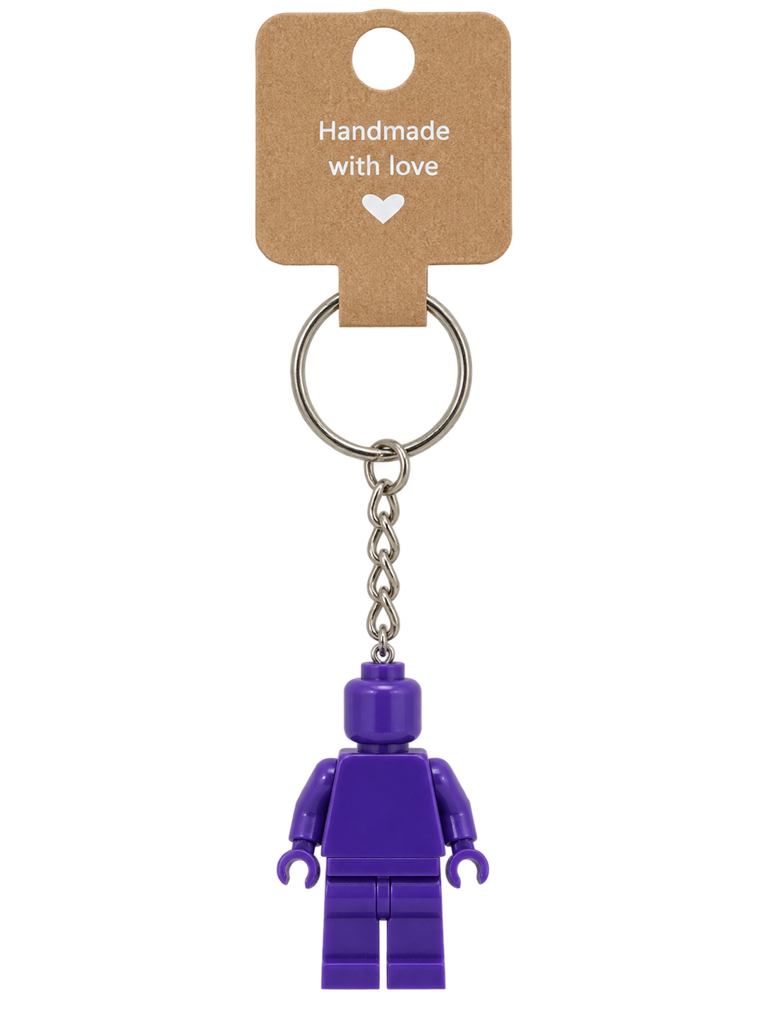 DARK PURPLE BRICK FIGURE KEYRING