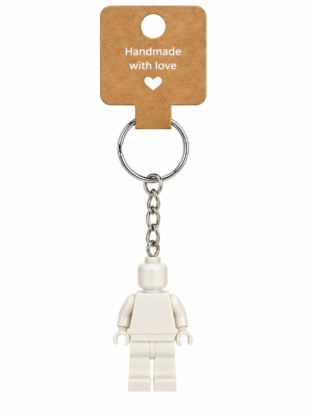 WHITE BRICK FIGURE KEYRING