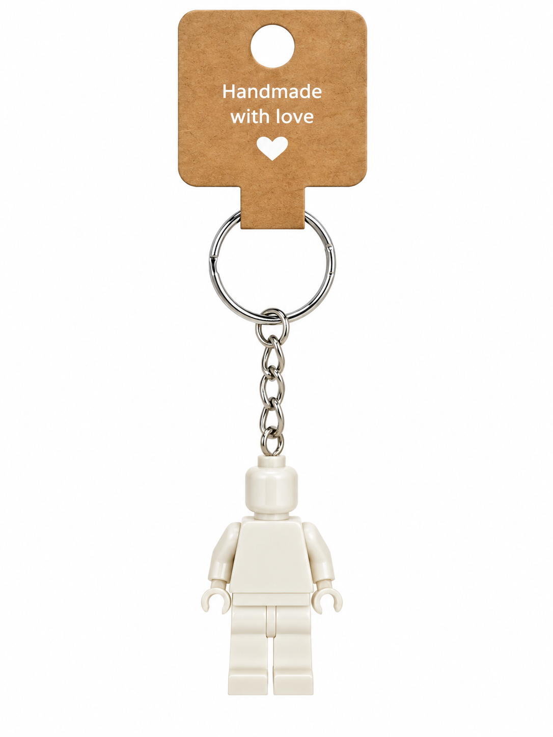 WHITE BRICK FIGURE KEYRING