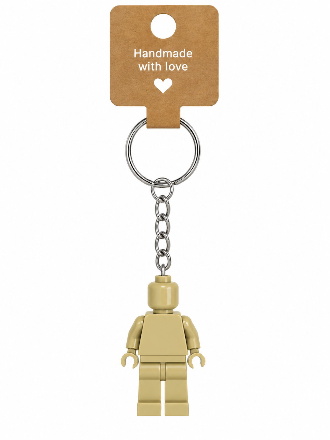 BEIGE BRICK FIGURE KEYRING