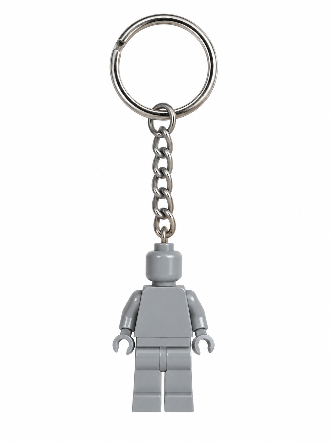 LIGHT GREY BRICK FIGURE KEYRING