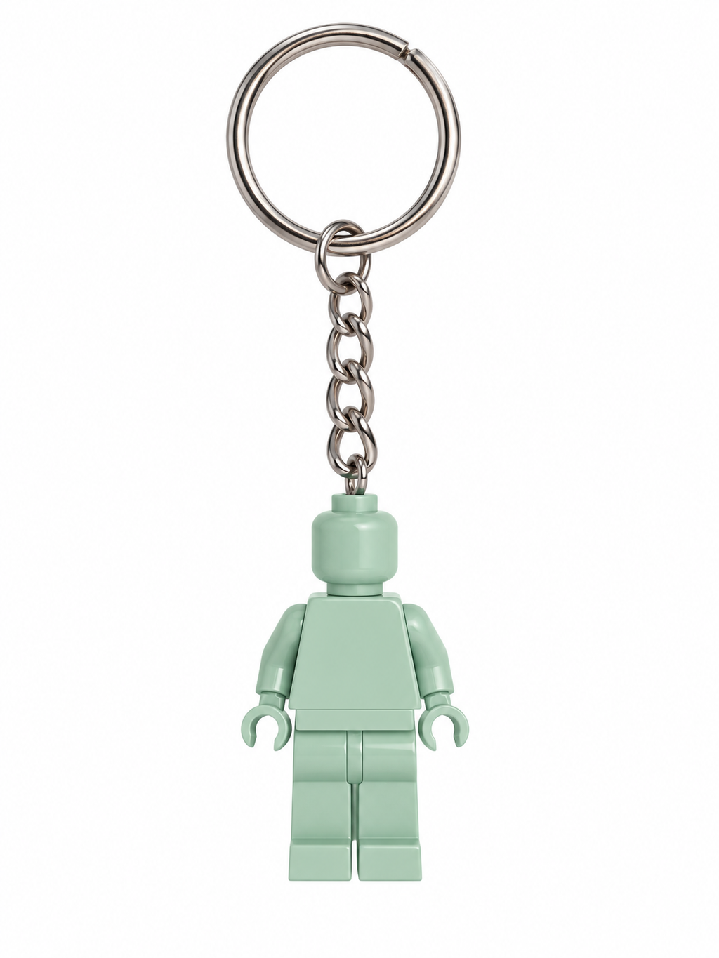 PALE BLUE BRICK FIGURE KEYRING
