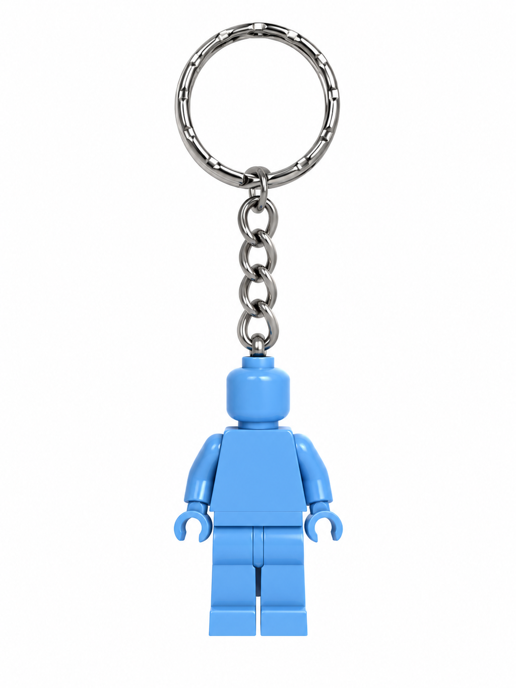 LIGHT BLUE BRICK FIGURE KEYRING