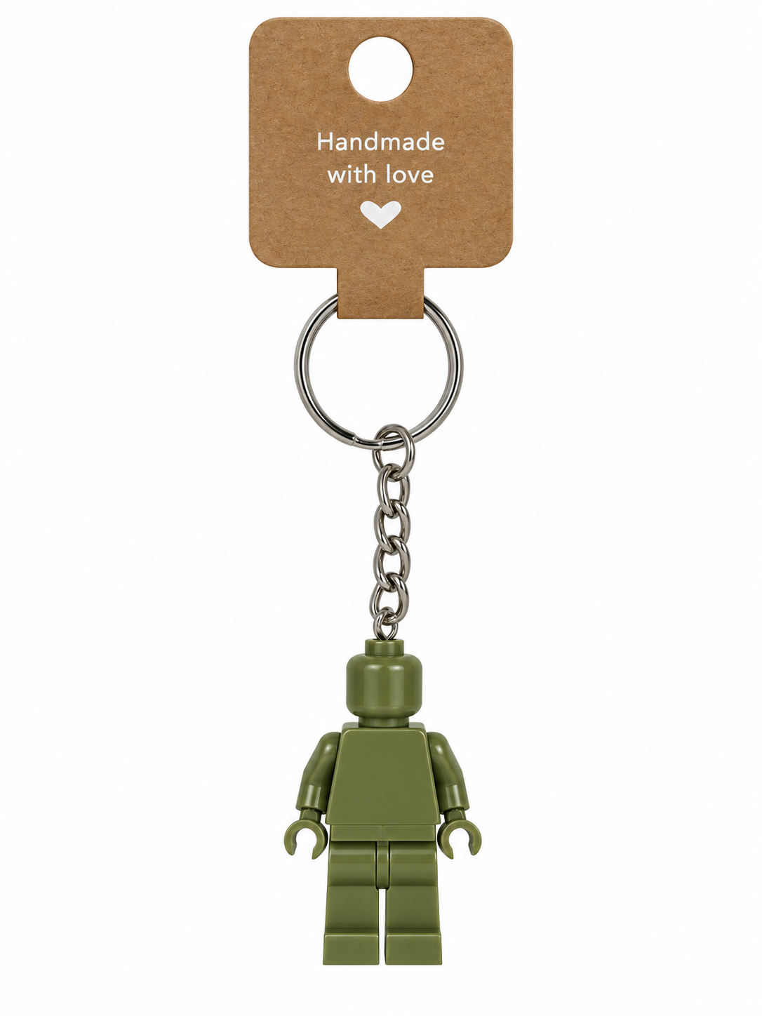 ARMY GREEN BRICK FIGURE KEYRING