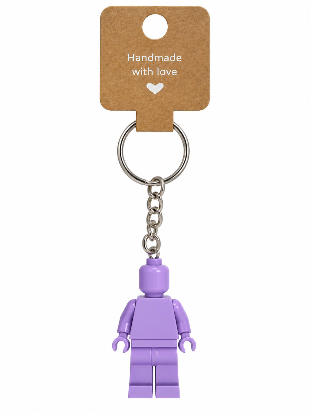 PURPLE BRICK FIGURE KEYRING