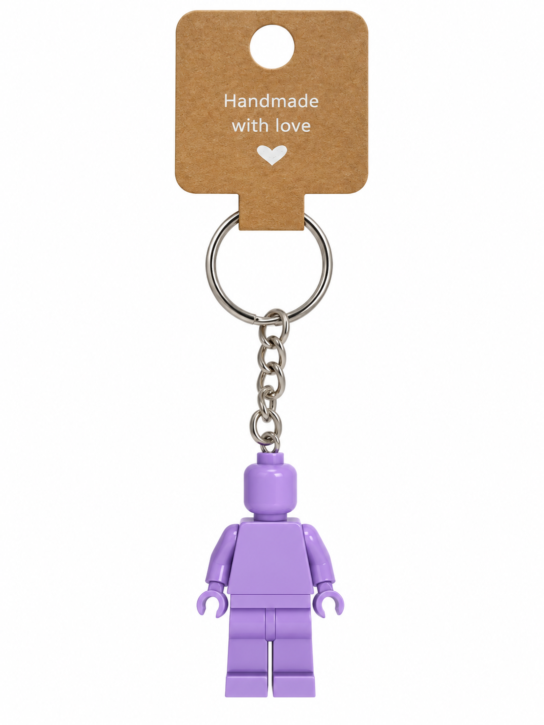 PURPLE BRICK FIGURE KEYRING