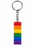 RAINBOW BRICK KEYRING