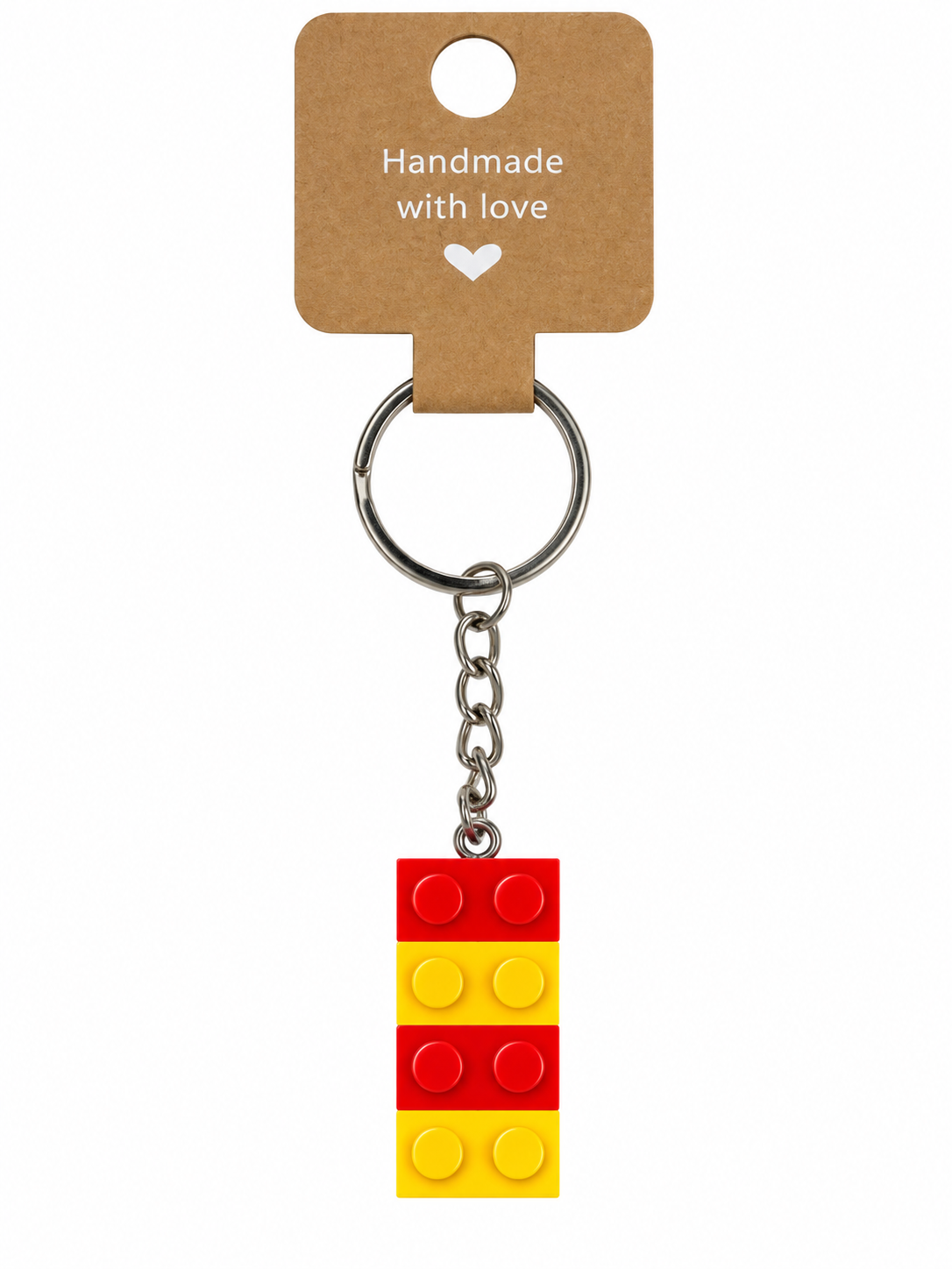 RED & YELLOW BRICK KEYRING
