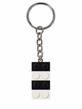 BLACK & WHITE BRICK KEYRING