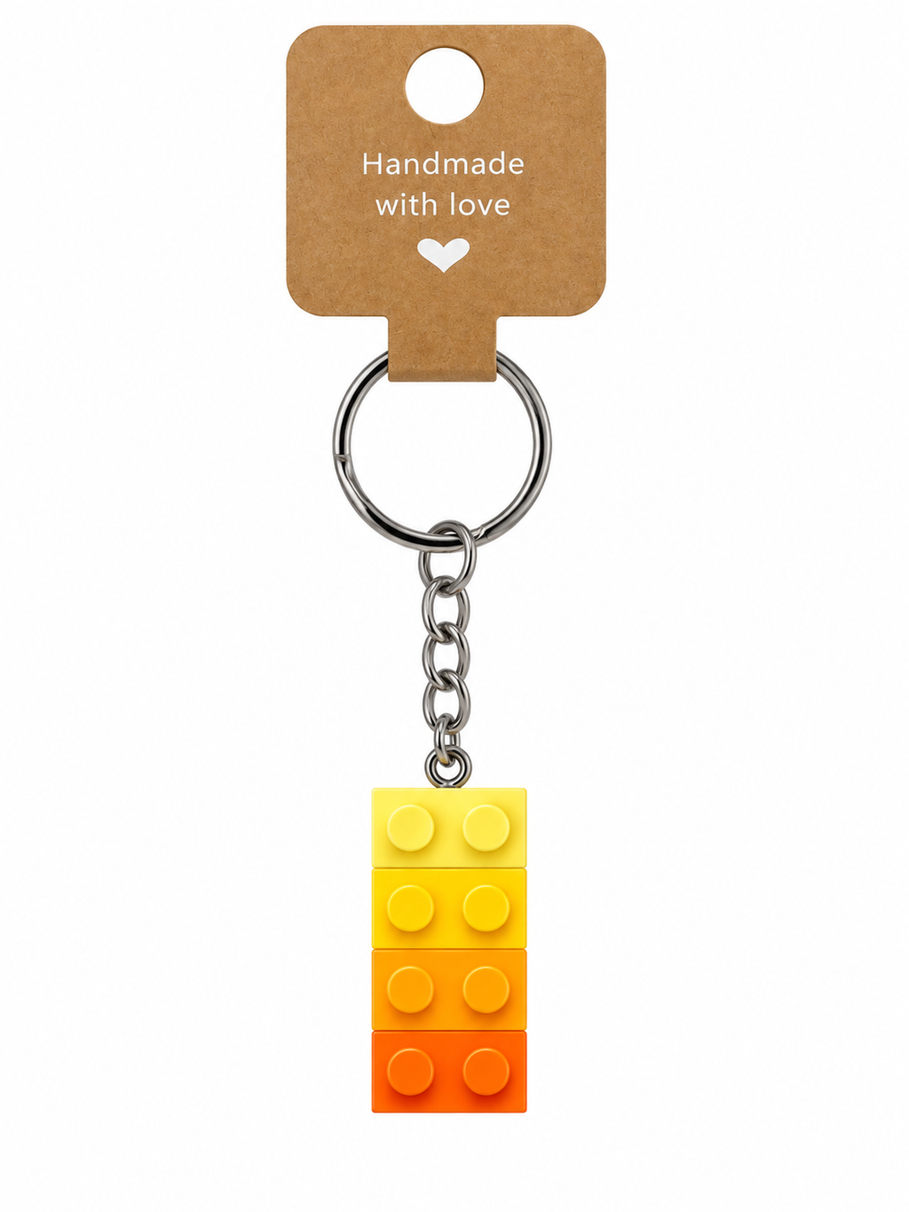 ORANGE & YELLOW BRICK KEYRING