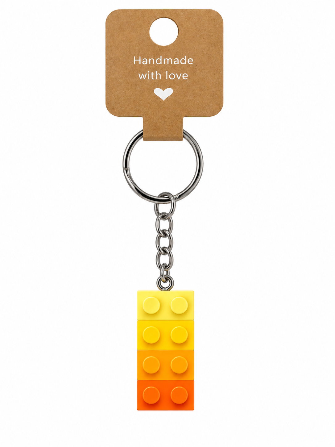 ORANGE & YELLOW BRICK KEYRING